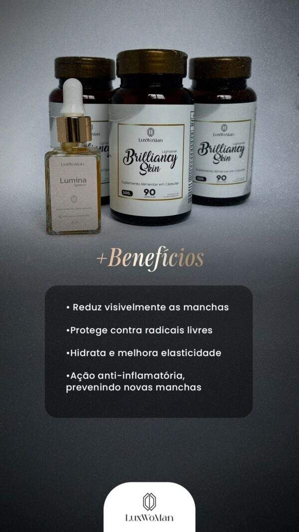 Kit 6 meses de Brilliancy - Uniformiza e Protege a pele sem efeito rebote - Imagem 3