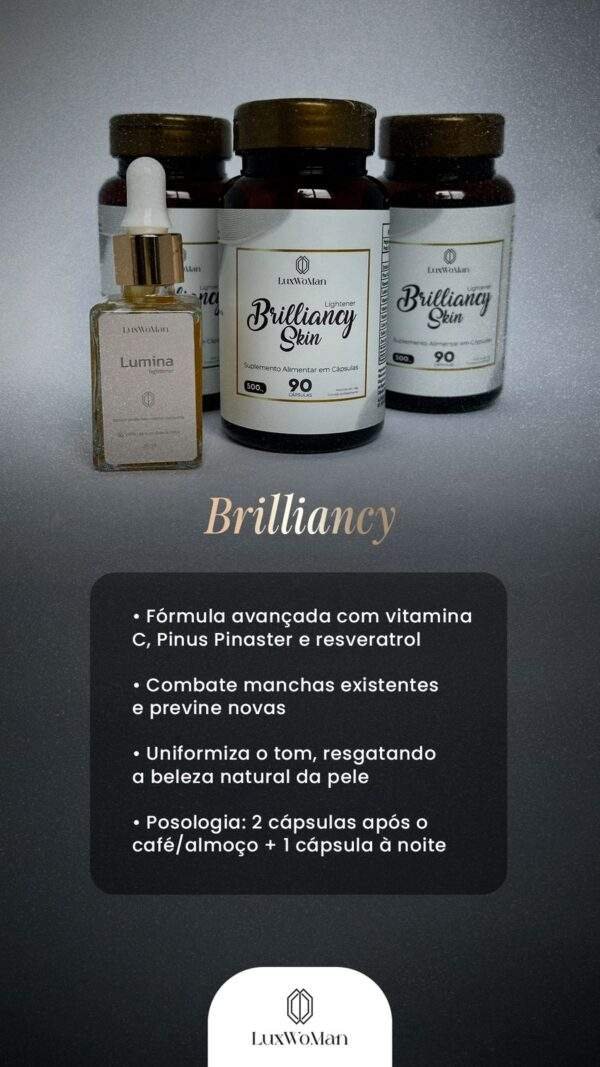 Kit 6 meses de Brilliancy - Uniformiza e Protege a pele sem efeito rebote - Imagem 2